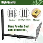 Adjustable Window Box Brackets, 6 to 12 inch Heavy Duty Window Planter Box Brackets, Butterfly Shape Wall Mount Flower Box Holder, 6 Pack