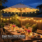 Outdoor String Lights Battery Operated, 22ft 20 LED Bulbs Hanging Lights Dimmable with Timer, Globe Bulb Shatterproof & Waterproof for Outdoor Indoor Patio Backyard Balcony Decor - Warm White