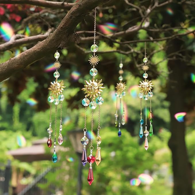 Decorative Garden Stakes Kit with 423 Crystal Pieces and 11 Colors