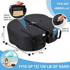 2 Pcs Quality Umbrella Base Weight, Umbrella Base Weights Sandbag, 80 Lb of Umbrella Sand Bag Fits Any Offset, Cantilever & Any Outdoor Patio Umbrella Stand ~ Easy Set Up (Combinable)