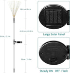 JJGoo Solar Firework Lights, 2 Pack 120 LEDs 2 Lighting Modes Solar Garden Lights Outdoor Waterproof for Yard Patio Walkway Pathway Party Wedding Christmas Decorative- Cool White