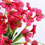 Artificial Plants Greenery 30 Bundles Rose Red UV Resistant Outdoor Flowers