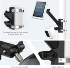 HOLACA 2-in-1 Pole Mounting Bracket for Ring Stick Up Cam/Spotlight Cam Pro/Plus/Outdoor Cam Plus, Solar Panel and Battery Outdoor Mount Accessories