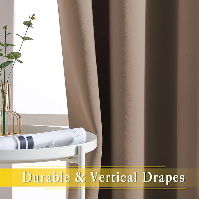 Blackout Blinds for Patio Door – Cappuccino, 1 Panel