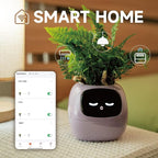Smart Planter for Indoor Plants, White Plastic with Automated Watering