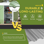 AECOJOY 5' x 3' Outdoor Storage Shed, Small 3x5 Metal Sheds & Outdoor Storage - Image 6
