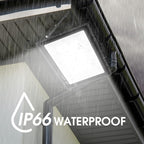 3 Pack 100W Led Flood Lights Outdoor,Super Bright 11600LM Security Lights with Plug,Exterior IP66 Waterproof 5000K Daylight White FloodLight for Basketball Court, Yard, Garden, Playground