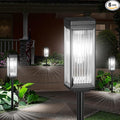 Solar Pathway Lights Outdoor, 8 Pack Upgraded Solar Lights Outdoor Waterproof, Bright Up to 15 Hrs Auto On/Off Garden Light for Yard Patio Lawn Path Walkway Driveway Outside Decor(Cool White)