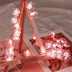 Indoor String Lights: 13 Ft Pink Cherry Blossom Fairy Lights with 40 LEDs