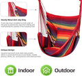 Hammock Chair Cotton Rope Swing for Indoor or Outdoor Use, 330 lb Max