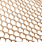 Lazy Daze Hammocks 10.5 FT Double 2 Person Caribbean Rope Hammock, Hand Woven Polyester Hammock with Spreader Bars, for Outside Outdoor Backyard Patio Poolside, 450 LBS Capacity, Tan