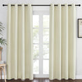 Blackout Living Room Curtain 84 inches – Beige, W52 x L84, 1 Panel