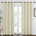 Blackout Living Room Curtain 84 inches – Beige, W52 x L84, 1 Panel
