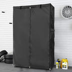 Waterproof Shelf Cover,Outdoor 600D Heavy Duty Dustproof Storage Shelves Cover,48''x24''x72'' Shelf Covers for Wire Shelving with Zippers,Storage Rack Covers with Clear Front
