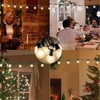 String Lights, 25 ft G40 Globe Outdoor with 25 Frosted Bulbs