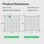 VIVOSUN 5 x 5Ft. Elastic Trellis Netting with 4 Hooks for Climbing Plants, Vegetables, Fruits, and Flowers, 2-Pack