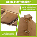 Raised Garden Bed with Legs - Elevated Wooden Planter Box, Durable Fir Wood, Reinforced Frame with Drainage Holes, Liner, and Storage Shelf for Vegetables, Herbs, Flowers, 33.5" x 18" x 30"
