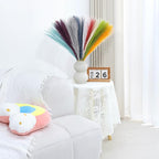 Artificial Pampas Grass Stems 90 Pcs Rainbow Colors 21.7 Inch Faux