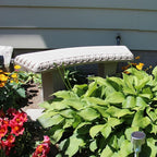 Emsco Group 2306-1AZ Garden Bench – Natural Sandstone Appearance – Made of Resin – Lightweight – 12” Height