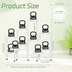 iDavosic.ly Plant Stand Indoor Outdoor, 10 Tier Corner Metal Flower Display Holder Shelf, Easy Assembly Folding Tall Orchid Rack for Patio Balcony Porch Garden Living Room House, White