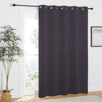 NICETOWN Greyish Purple Blackout Curtains 84 inch Length, Grommet Top Room Darkening Drapes for Bedroom Living Room, Light Blocking Window Covering for Privacy (W66 x L84 Inch, 1 Panel)