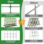 67 x 50 Cucumber Trellis for Raised Bed, U-Shape Metal Large Garden Trellis for Climbing Plants Outdoors with Netting, Garden Tools, Cucumber Arch Trellis for Vegetable Fruit Flower Plant Support