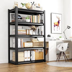 Set of 4 71"H-35"W Garage Shelving-2050LBS 5 Tier Storage Shelves,Adjustable Heavy Duty Metal Shelving Unit and Storage Large Rack,Utility Steel Shelf For Shop Warehouse Industrial Pantry 71"x35"x16"