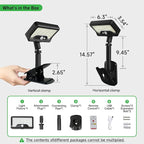 3CCT Clip On Solar Fence Lights Outdoor, Motion Sensor Fixture - Image 9