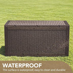 Devoko 95 Gallon Deck Box Large Resin Outdoor Storage Box, Waterproof and UV - Image 4