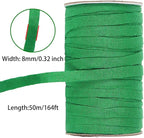 Plant Ties, 164 Feet 8mm Green Garden Twine Soft Garden String Stretchy Tree Supports Biodegradable for Tomato Plants, Climbing Roses and Vines Organizing