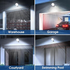 4 Pack 150W LED Barn Light, 20000LM Dusk to Dawn Sensor Security Light with 150° Adjustable Angle Photocell, IP66 Waterproof 6500K Daylight Outdoor Lighting for Farmhouse/Yard/Street