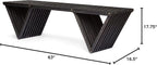 Christopher Knight Home Esme Outdoor Acacia Wood Bench, Dark Gray Finish