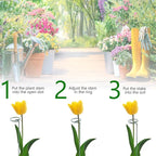 36 Inch 12 Packs Plant Support Stakes,Garden Single stemmed Plant Support Hoops, Plant Prop, for Flowers,Orchid, Tomatoes Peony Lily Rose (36 inch)