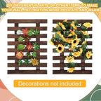Weysat 4 Pcs Wall Planter Wooden Orchid Hanging Planter for Indoor Plants Wall Mount Planter Stand Frame Display Air Plant Holders Outdoor Vertical Rack Wall Decoration for Garden (11 x 16 in)