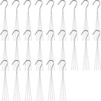 24 Pack Chain for Hanging Plants, 24 inch 4 Point Wire Plant Hangers for Hanging Baskets, Hanging Plant Chain for Indoor Outdoor Patio Garden Greenhouse Supplies