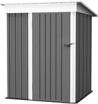 JUMMICO Metal Outdoor Storage Shed 5 x 3 FT Metal Shed by JUMMICO
