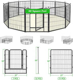 Garden Fence with Gate Metal Fencing Outdoor - Image 7