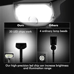 AloftSun Solar Motion Sensor Outdoor Lights,Waterproof Motion Sensor Spot Lights- 30 LED/3 Modes Solar Powered Spotlights,Landscape Lighting for Yard and Garden, Cool White,2 Pack