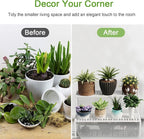 Metal Plant Stand Metal 2 Tier Potted Multiple Flower Pot Holder Plant Shelf Indoor Plants Multiple,Outdoor Heavy Duty Planter Display Shelving Unit for Patio Garden Corner Balcony Living Room(White)