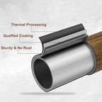 1” Diameter Curtain Rods Itself is 30 to 60 inch 2 Pack Fit 30-54 inch Window with Heavy Duty Adjustable Rod Matte Wood Grain Splicing Metal Extra Long Curtain Rod for Windows