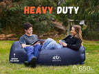 WEKAPO Inflatable Couch Air Lounger Chair - Camping & Beach Accessories, Portable Blow up Sofa for Hiking, Lawn, Indoor/Outdoor Movies & Music Festivals. Lightweight and Easy to Set Up Air Hammock