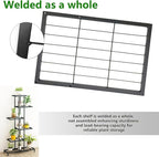 Metal Plant Stand, 6 Tier 12 Potted, Upgrade Multiple Plant Rack Shelf Organizer, Indoor Planter Display Shelving Unit for Patio Garden Corner Balcony Living Room