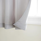 Town & Country Basics Cabana Solid Heavyweight Indoor Outdoor Curtains, Light Filtering Opacity with Grommet Top, Water Repellent, 2-Pack Set, 54"x132", Cloud Grey