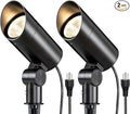 SUNVIE 30W Spot Lights Outdoor LED Spotlight 120V 3000LM Ultra Bright Flag Pole Light with Metal Stake, Warm White Flood Light Landscape Lighting for Yard Flag Tree Garden, 6 FT Cord with Plug, 2 Pack