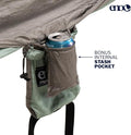 Camping Hammock, Lightweight Nylon, Mint and Sage