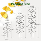 Indoor Plant Trellis for Climbing Plants, 3 Pack Stackable Garden Trellis for Potted Plants, Small House Plant Trellis for Vine Ivy Flower Plant Support Outdoor DIY Metal Trellis, Black