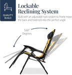 Oversized Padded Zero Gravity Chair – Black