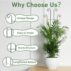 32.6in Tall Plant Trellis Indoor, Metal Garden Trellis for Climbing Plants, Expandable Trellis for Potted Plants for Ivy Pothos Hoya Monstera, 4 Pack