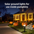 Lepro Solar Decorative Spot Lights 4 Pack, Warm White Accent Lights for Garden Ambiance, IP65 Waterproof Adjustable Landscape Lighting to Highlight Statues, Plants, Pathways & Yard Decor