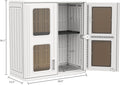 Deck Box Wall Cabinet, 2-Door White Resin with Adjustable Shelf